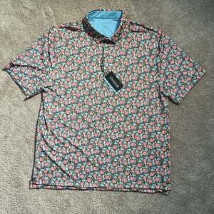 Good Good Golf Through the Green Performance Polo Shirt, Men's XL, NWT